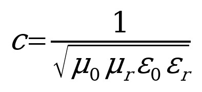 c=Sqrt Mu&Epsilon